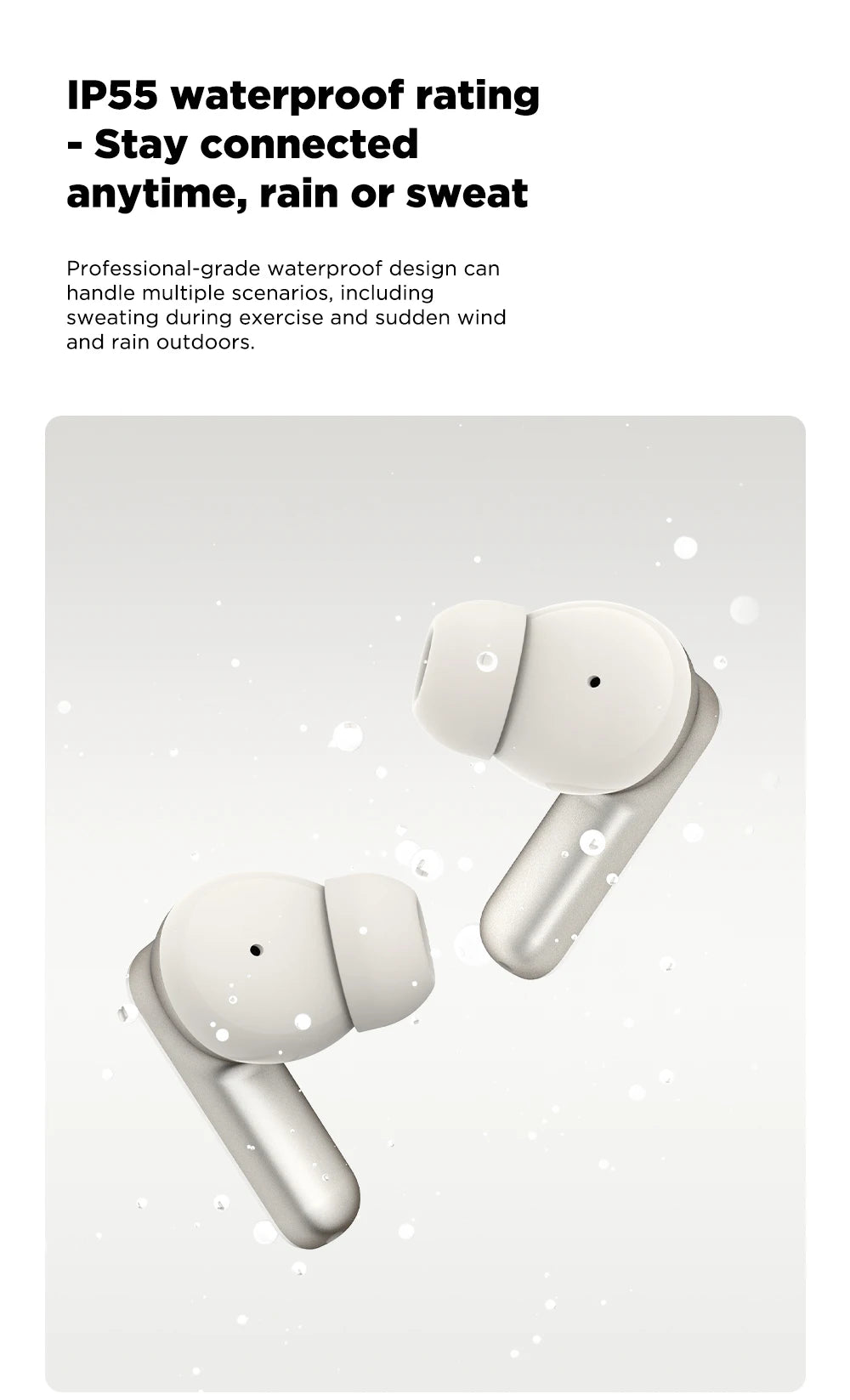 MINISO MS106 Bluetooth Earphone TWS Wireless Headphones Long Battery Life Sports Earphones Noise Reduction Comfortable Earbud
