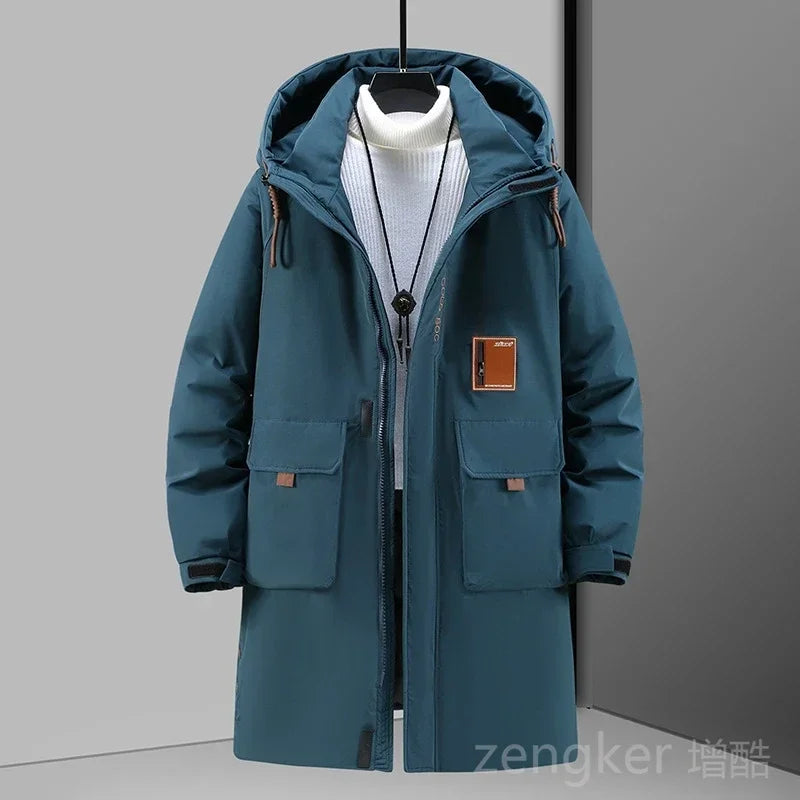 Winter thick medium-length cotton coat plus size loose winter jacket tide jacket big yards clothing man 12XL 11XL 10XL Parkas