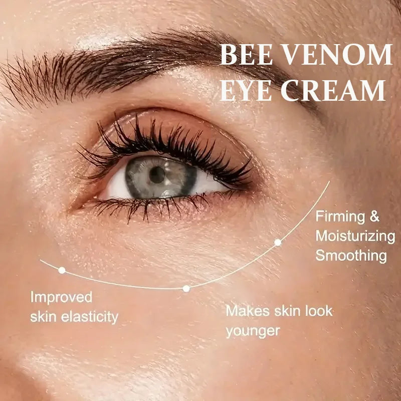 Bee Venom Eye Cream 10X Collagen - Intense Firming & Hydration, Fast Absorption, Non-Greasy, Winter Renewal Care, All Skin Types