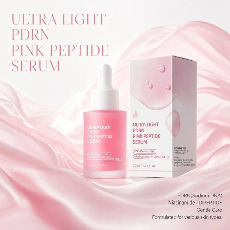 Pdrn Pink Peptide Serum Nad+ Collagen Firming Facial Essence Niacinamide Hydrating Serum Improve Elasticity Nourishing Face Care