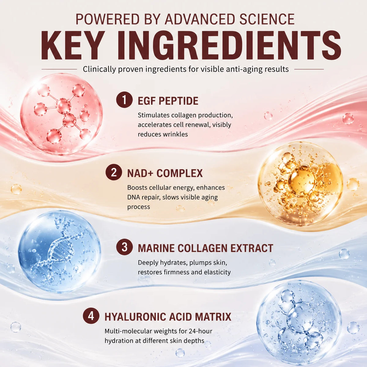 EGF‑NAD Firming Serum And Instant Eye‑Bag Lifting Cream Set Anti‑Aging Fine Lines Remover Facial‑Eye Skin Care Kit