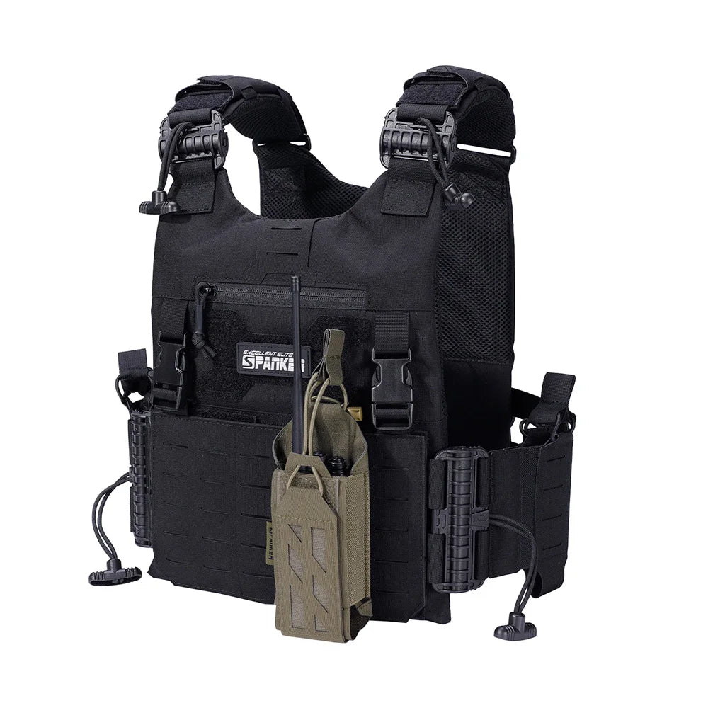 500D Tactical Walkie Talkie Pouch Nylon Molle Radio Pouch Portable Outdoor Hunting Sports Phone Holder Interphone Holster