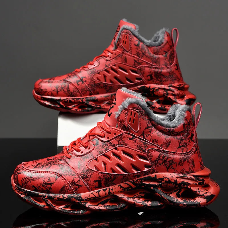 men boots 2024 New Winter Slippers Warm Men Shoes Waterproof Non-Slip Plush Sneakers Male tenis shoes Boots Men Sneakers Winter
