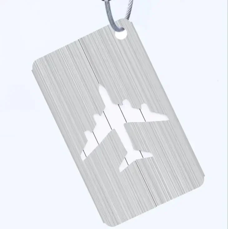 1PC Aluminium Alloy Luggage Tags Fashion Metal Women Men Travel Luggage Suitcase Address Name Label Holder Travel Accessories