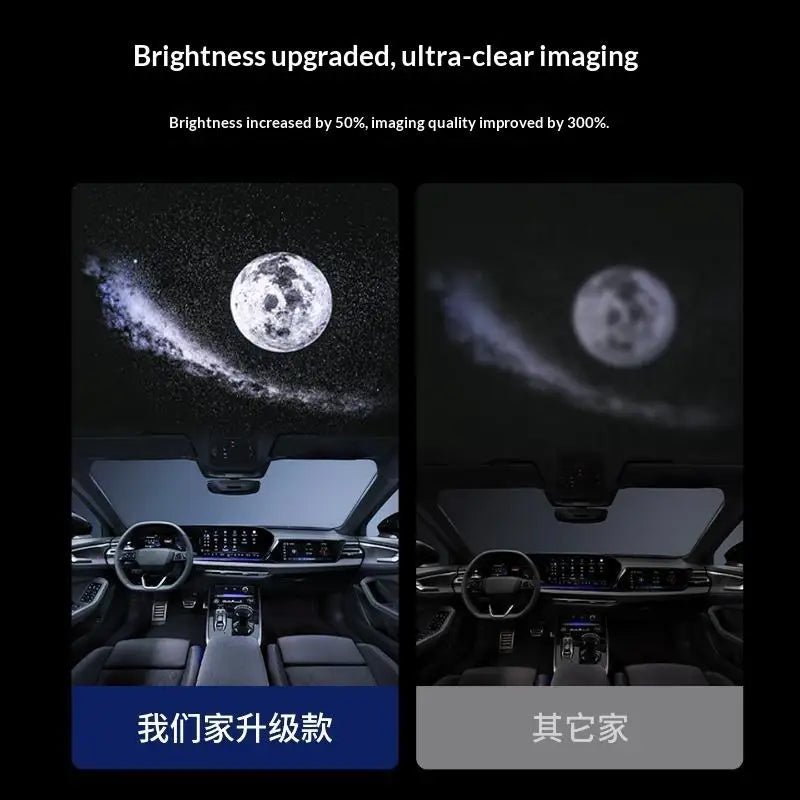 Car LED Star Ambient Light HD Projection Long Lifespan USB Powered Atmosphere Projector Lamp for Bar Shop Home Car Use