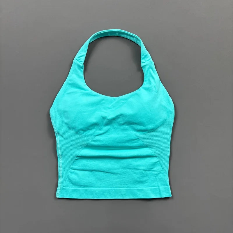 Women's Halter-Neck Sports Tank Top