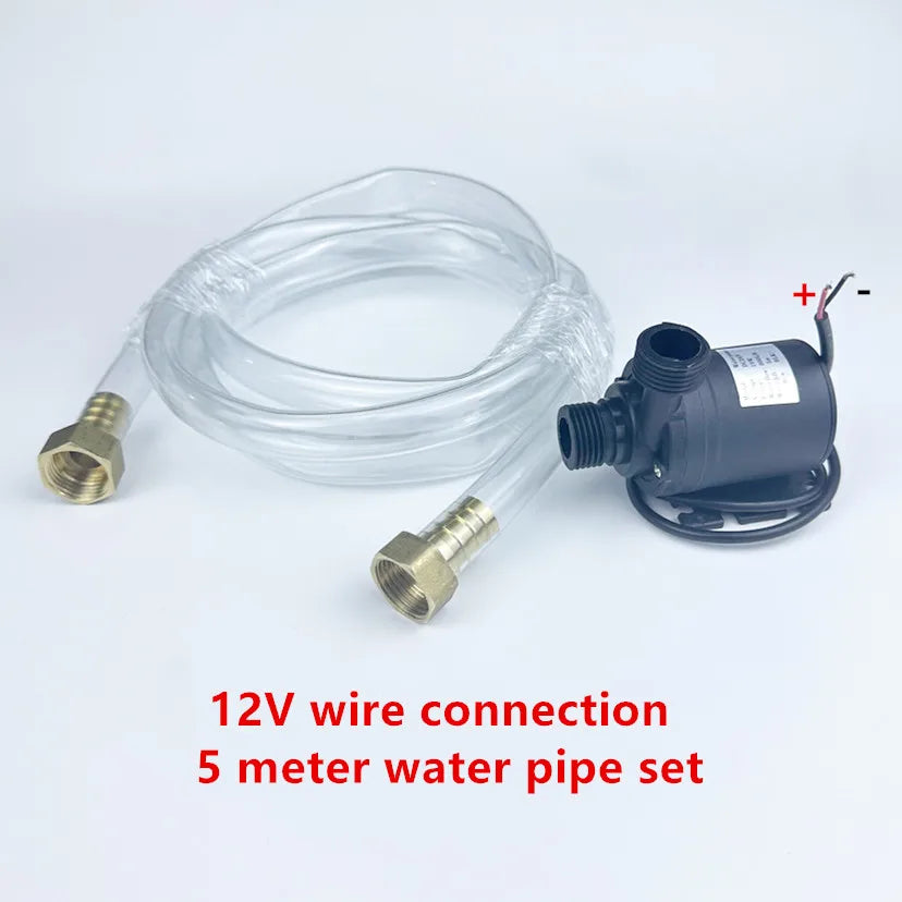 Submersibles 12V Water Pump 800L/H 5m DC24V Brushless Motor Water Circulation Solar Water Pumps for Touring RV Fountain Aquarium