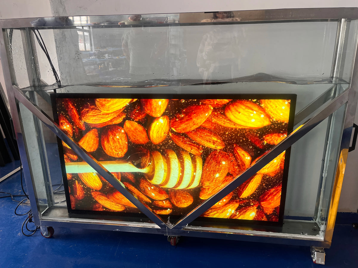 IP67 Waterproof 55 Inch AR LCD Panel Vertical Sunlight Readable 5000Nits Cut UV Advertising CMS Player Digital Signage