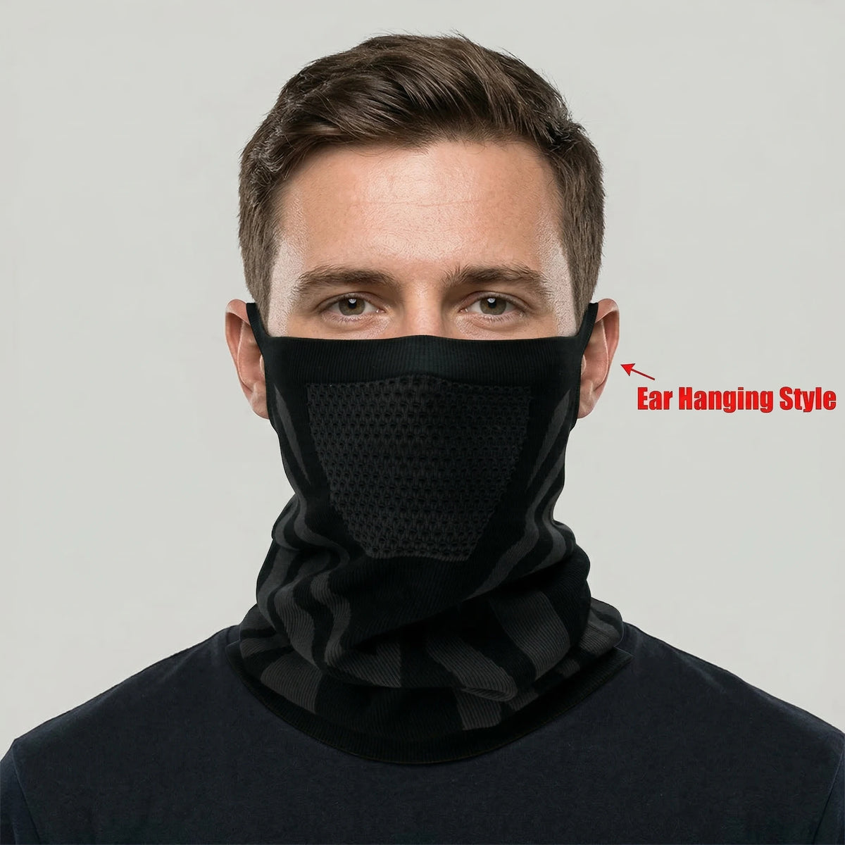 1pc/2pcs/3pcs Unisex Winter Breathable Warm Ski Mask Bike Motorcycle Half Face Mask Scarf Outdoor Hiking Fishing Cycling Mask