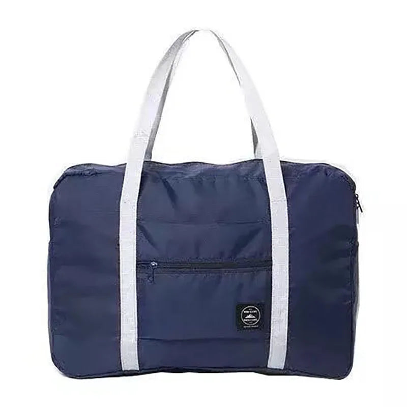 Foldable Travel Duffel Bag, Large Capacity Lightweight Tote Bag, Waterproof Weekender Overnight Bag for Gym & Trip