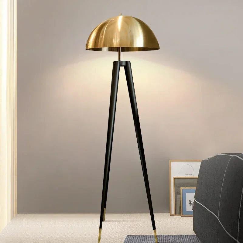 Nordic Tripod Floor Lamp Vintage Postmodern Mushroom Lamp LED Standing Light for Living Room Bedroom Office Home Decor Lighting