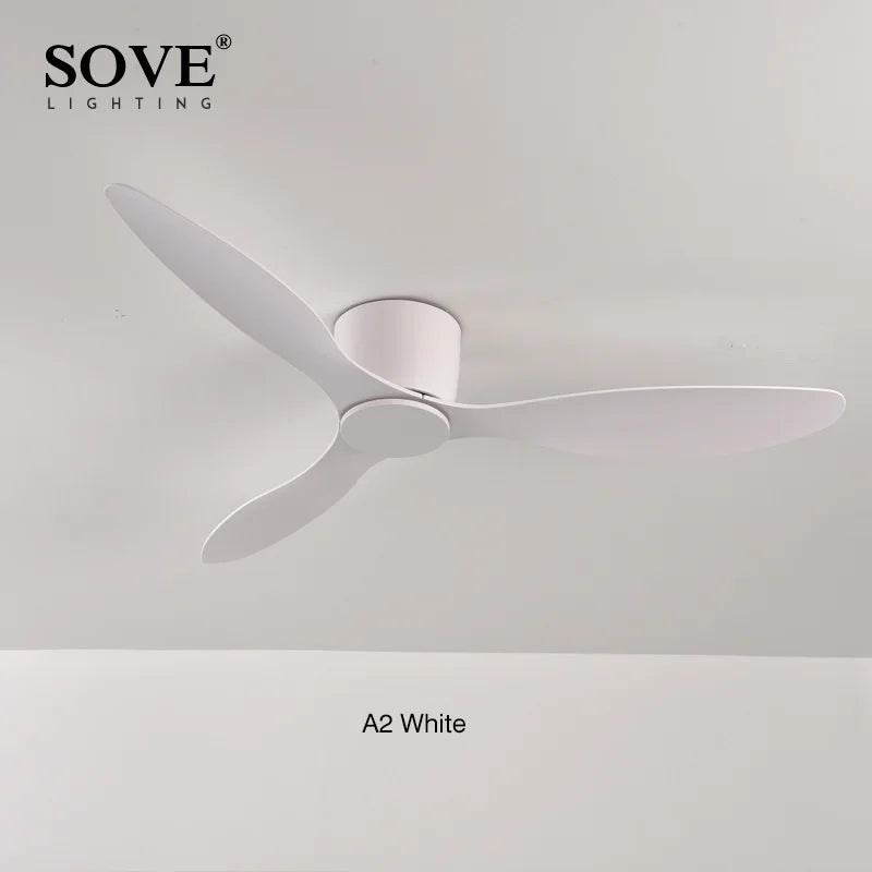 Modern Led Ceiling Fan Without Lights DC Motor 6 Speeds Timing Fans 17CM Low Floor Loft Remote Control Decorative Fan With Light