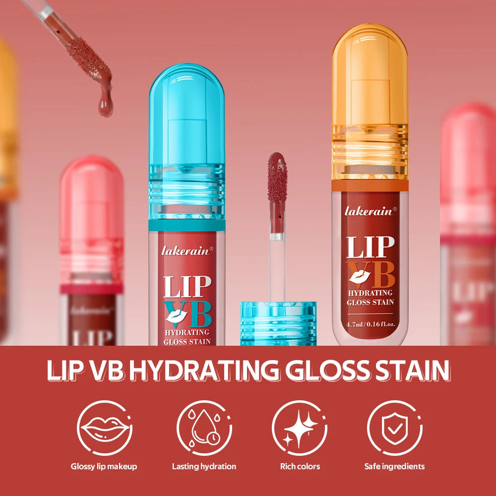 Lip IV Glossy Hydrating Lip Stain Instant Shine Long Lasting Moisture Nourishes Soothes Dry Lips Suitable For All Skin Makeup