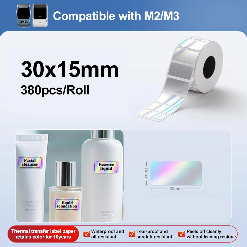 M2 Niimbot Portable Thermal Transfer Label Printer Multi-function Sticker Label Maker Machine for Office Clothes Tag Power Cable