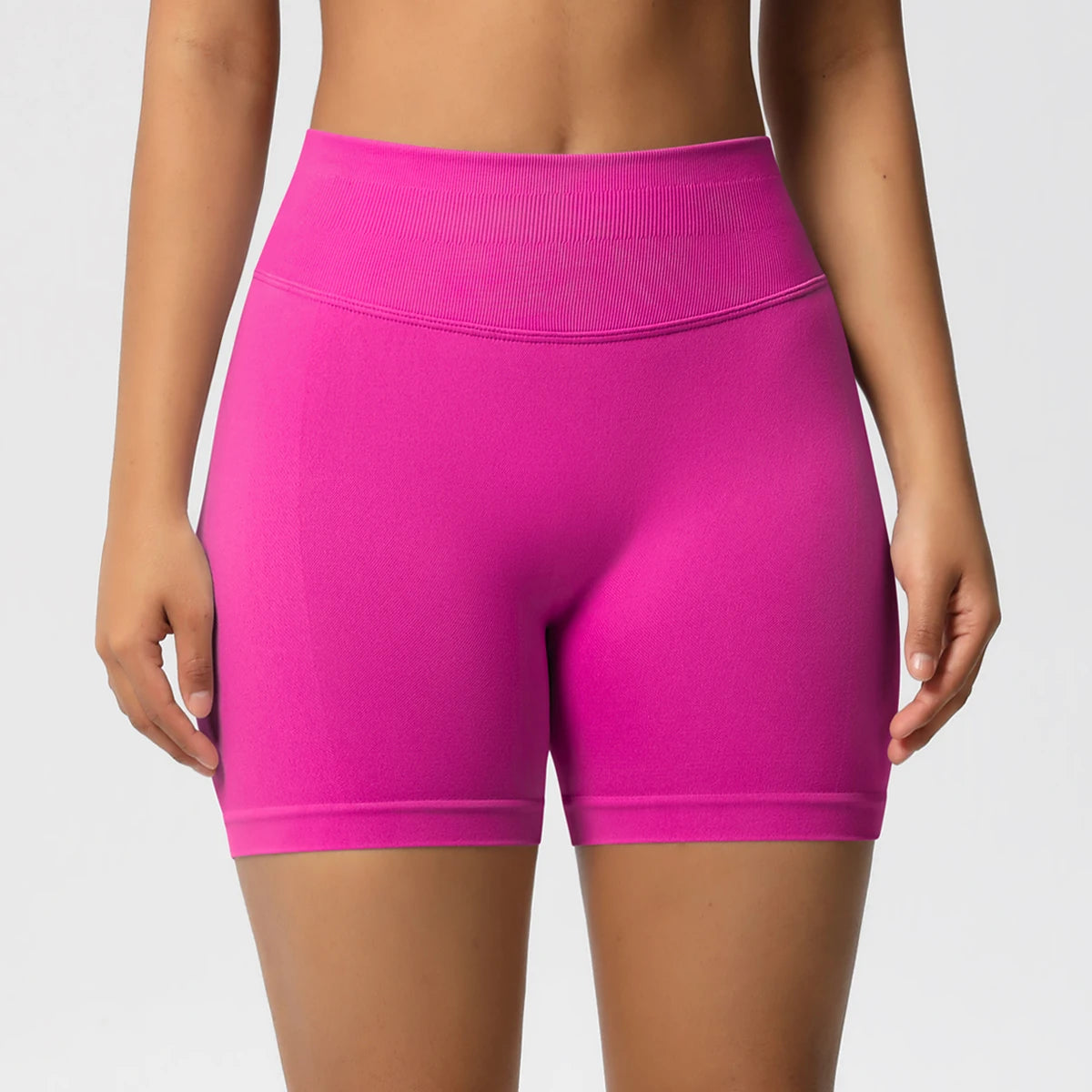 Women Shorts Low Ribbed Waist Band Yoga Shorts Seamless Scrunch Bum Workout Gym Shorts Booty Hight Stretch Running Shorts