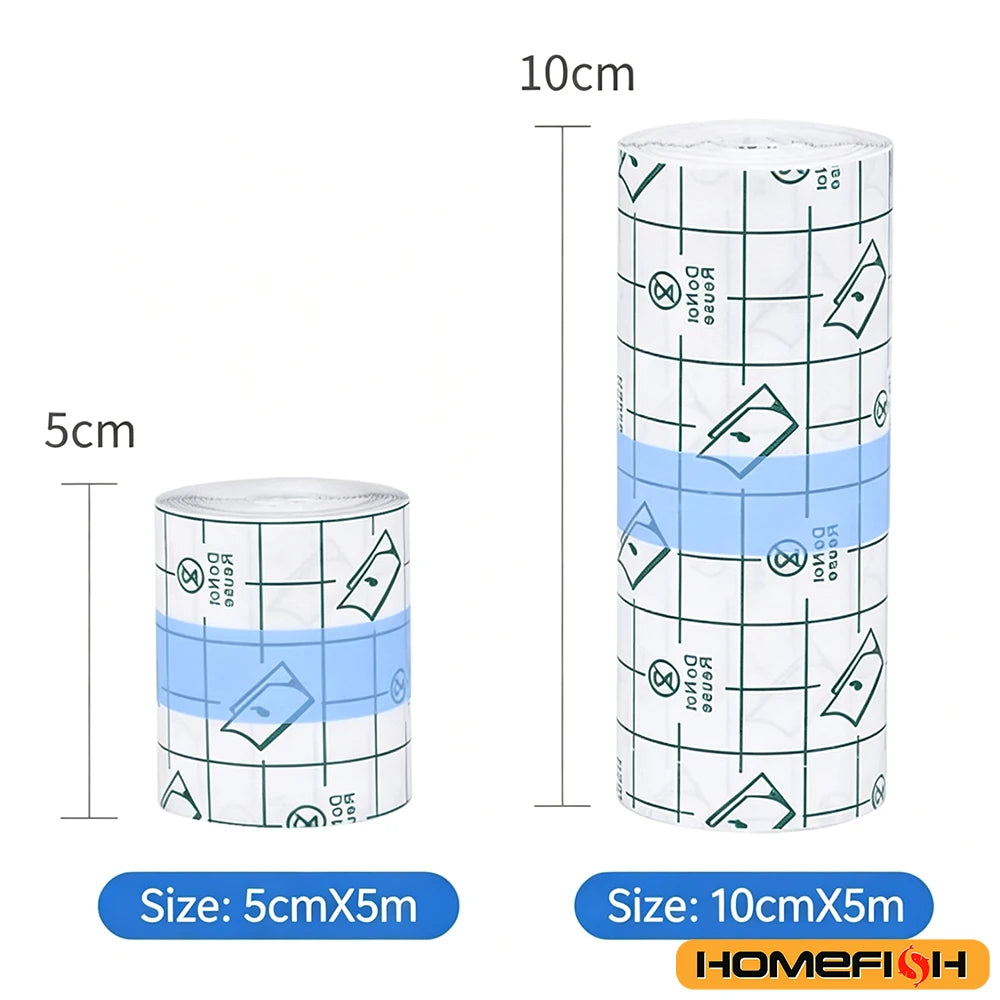 5m Waterproof Protective Tattoo Healing Film For Aftercare Bandage Transparent Skin Wrap Roll