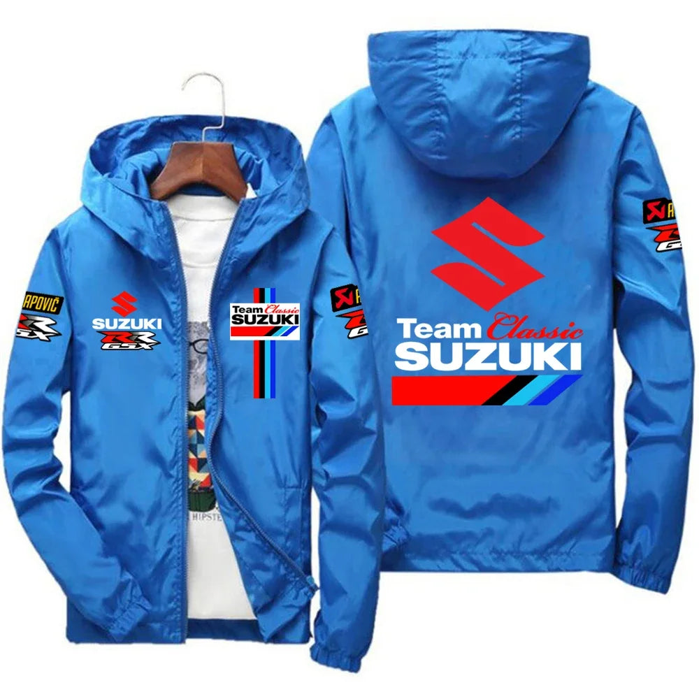 2026 Suzuki Motorcycle New Spring and Autumn Jacket Men's Windproof Jacket Casual Fashion Sports Outdoor Cycling Jacket
