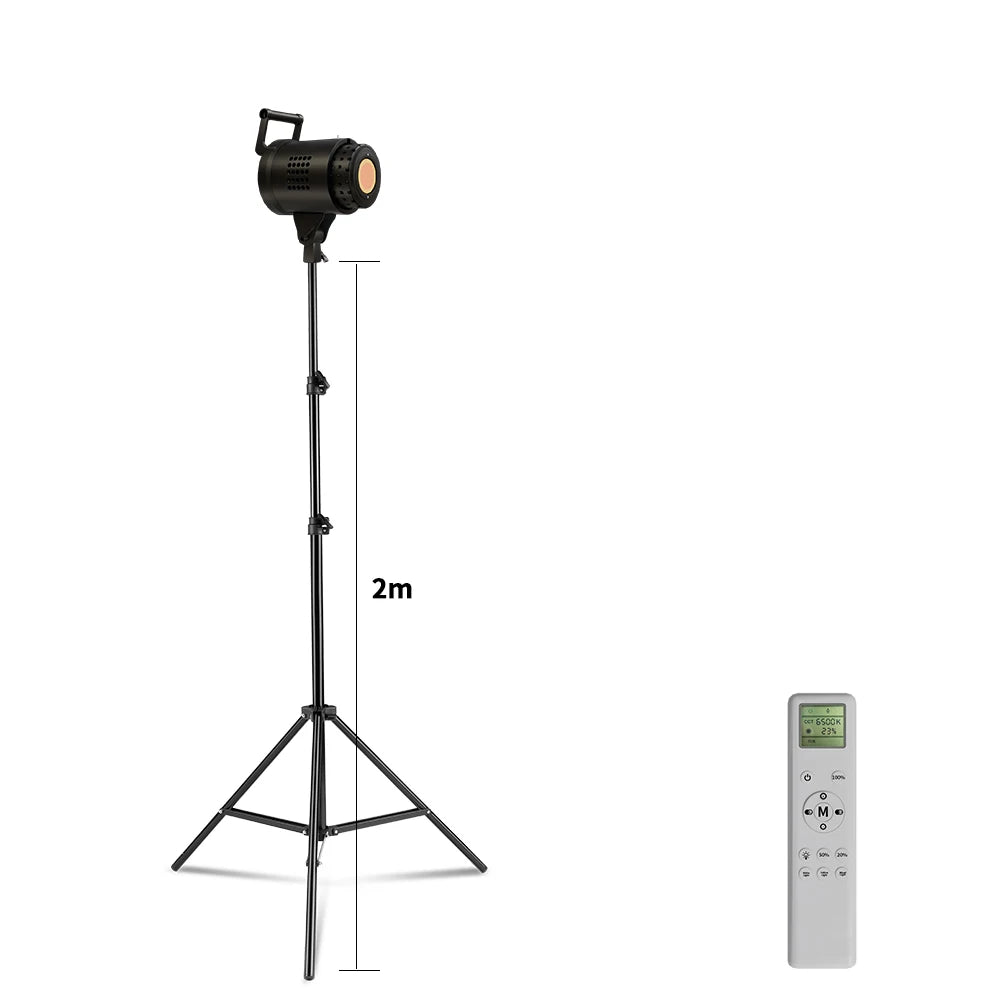 SH Bowens 135W Photography COB Video Light  Dimmable 3000-6500K For Softbox Lighting Portrait Flash Studio Video Live Streaming