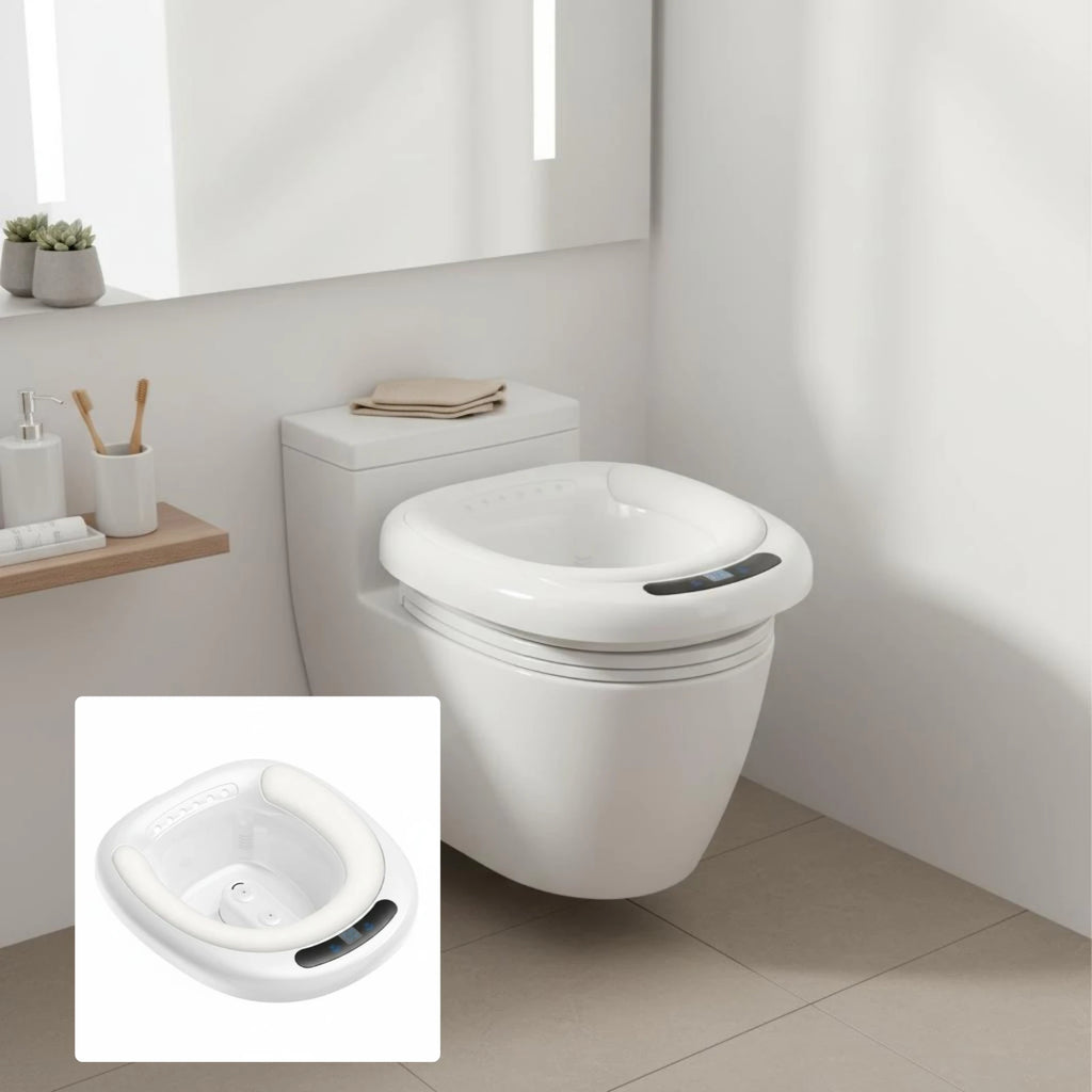 Electric Sitz Bath Basin Automatic Water Spray Toilet Sitz Bath Seat Pregnancy Wash Basin Easy to Use Health Care Item Portable