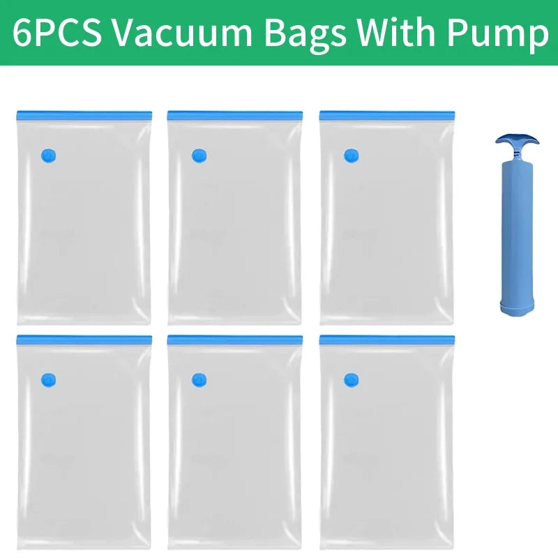 Large Capacity Vacuum Storage Bags for Clothes,Bedding,Space Saving Bags Storage Space Saver Compression Bags Vacuum Seal Packet