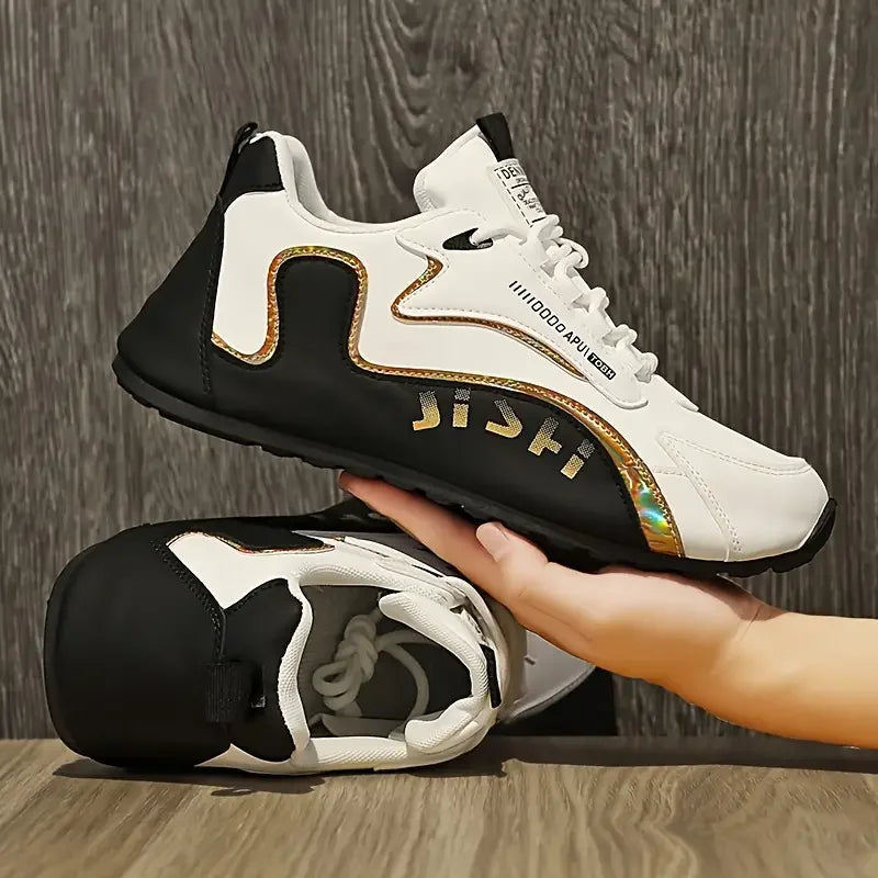 Men's Low Cut Fashion Casual Sports Sneakers Wear Resistant Non-slip Outsole Comfort Breathable Daily Jogging Street Walking