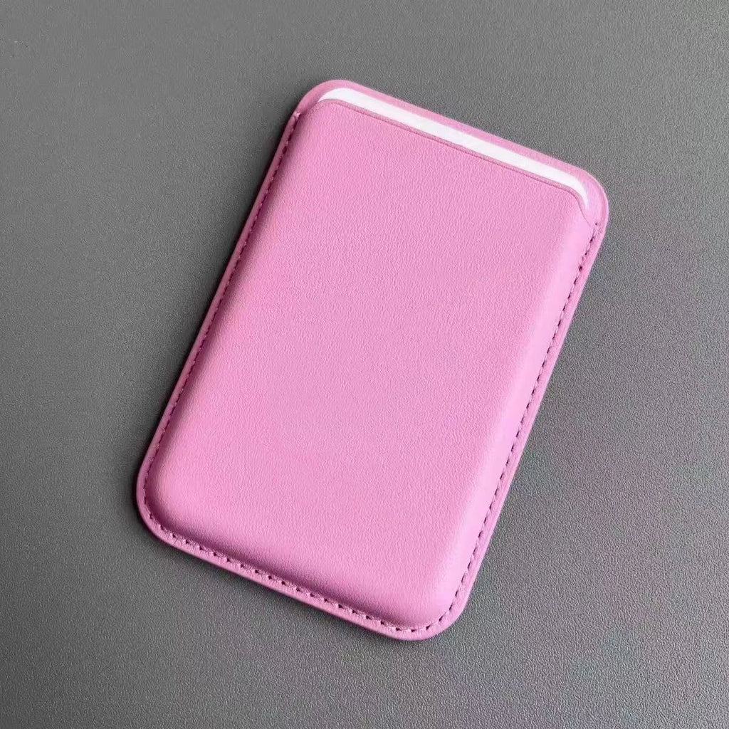 Women Man Leather Soft Card Wallet Phone Card Holder for MagSafe Magnetic Case Suitable for All iPhone Cases Card Phone Back Bag