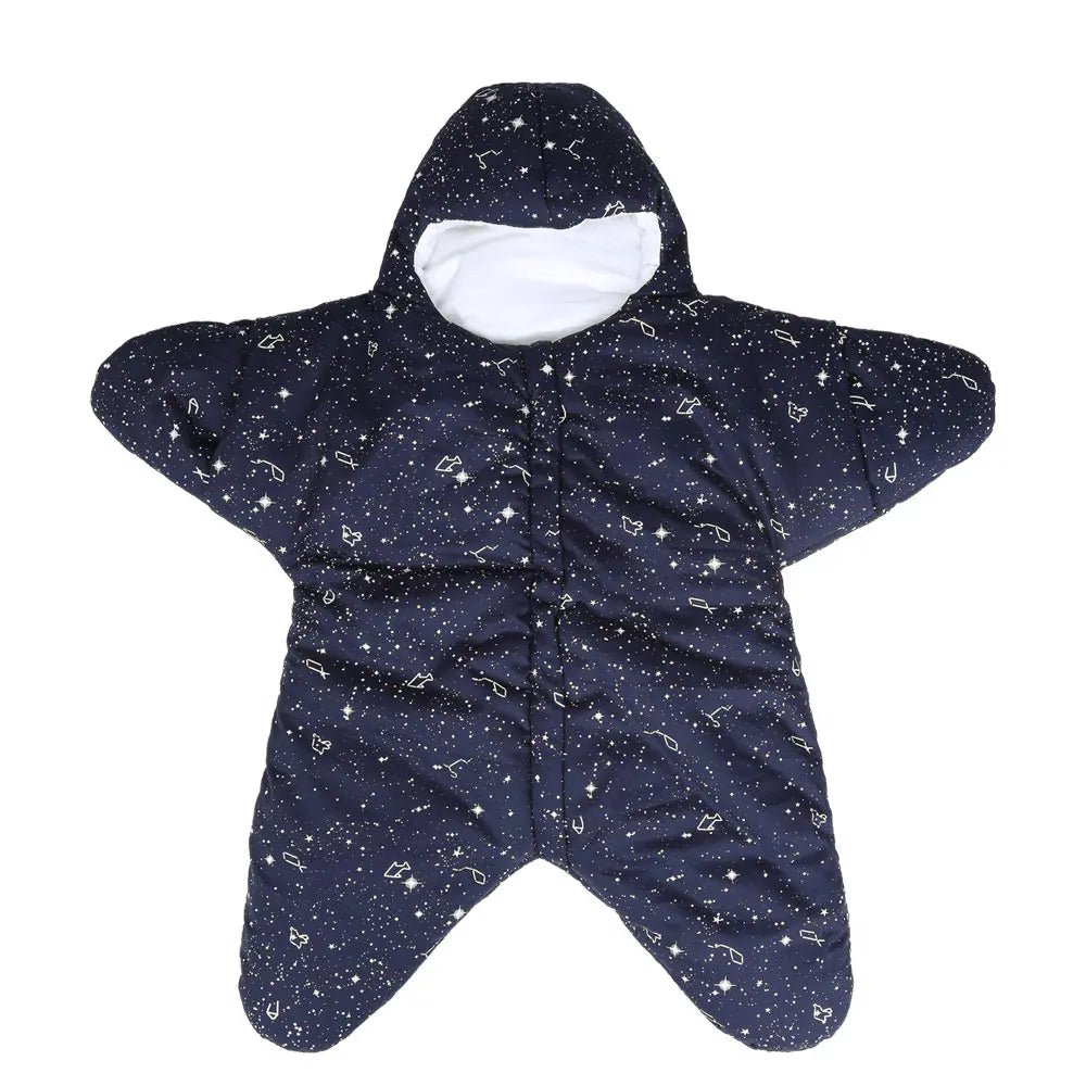 INSULAR Baby Starfish Sleeping Bags Infant Warm Sleep Sacks Kids Cotton Swaddle Blanket Separated Sleeves Legs Winter 0-8 Months