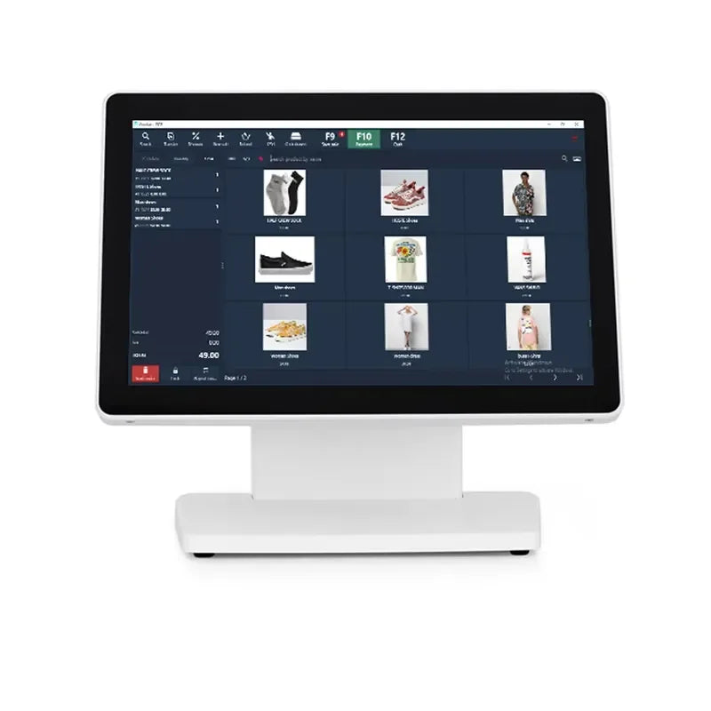 All in One POS System Cash Register 14 Inch Touch Screen With Printer, Scanner and Cash Box